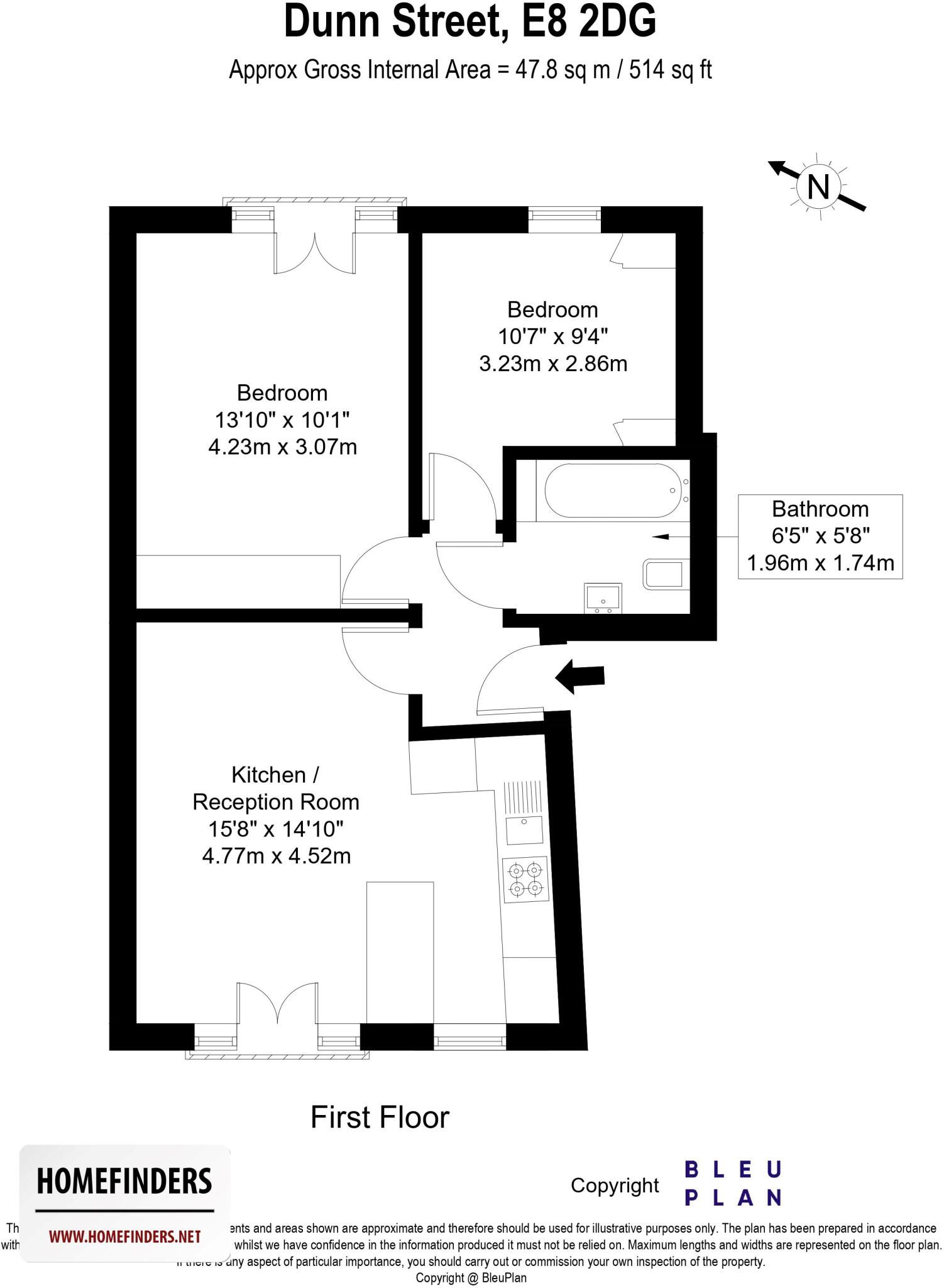 Dunn Street, Hackney, E8 floorplan