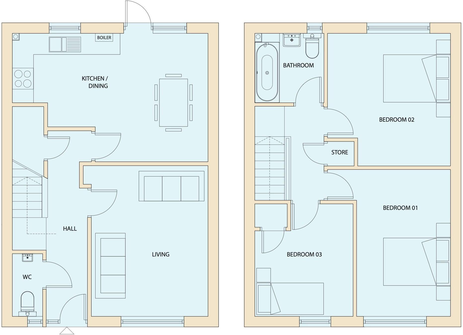 Cross Heath Grove, Leeds, West Yorkshire, LS11 floorplan