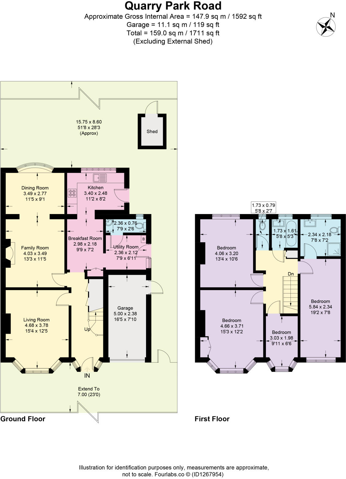Quarry Park Road, Cheam, Sutton, SM1 floorplan
