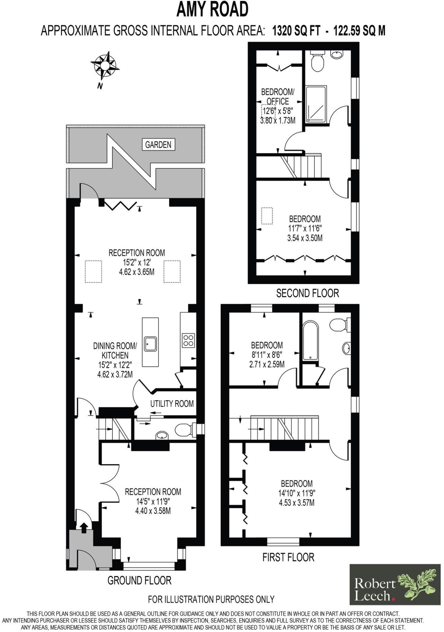 Amy Road, Oxted, Surrey, RH8 0PX floorplan