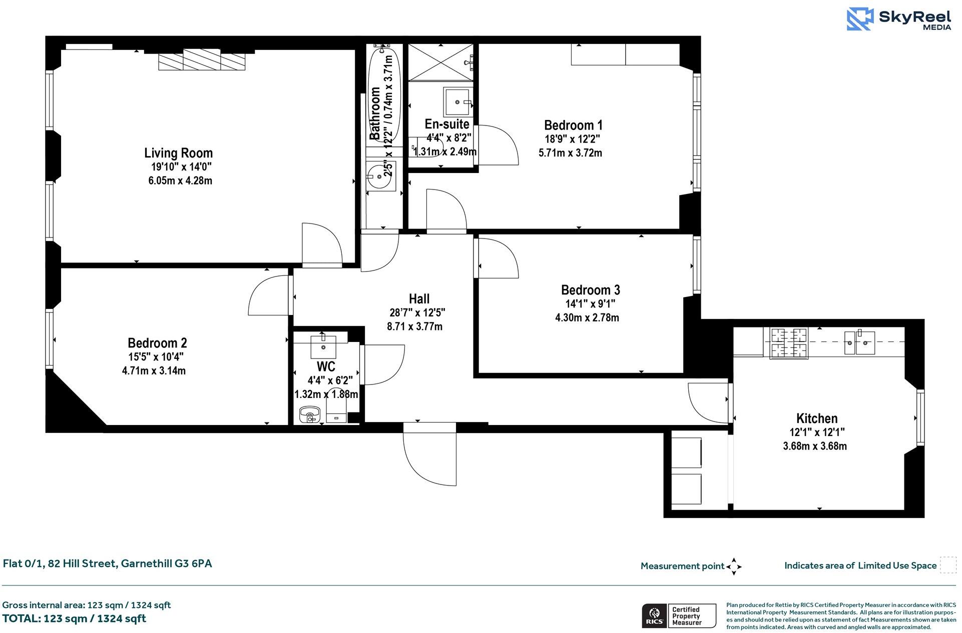 Hill Street, Garnethill, Glasgow floorplan