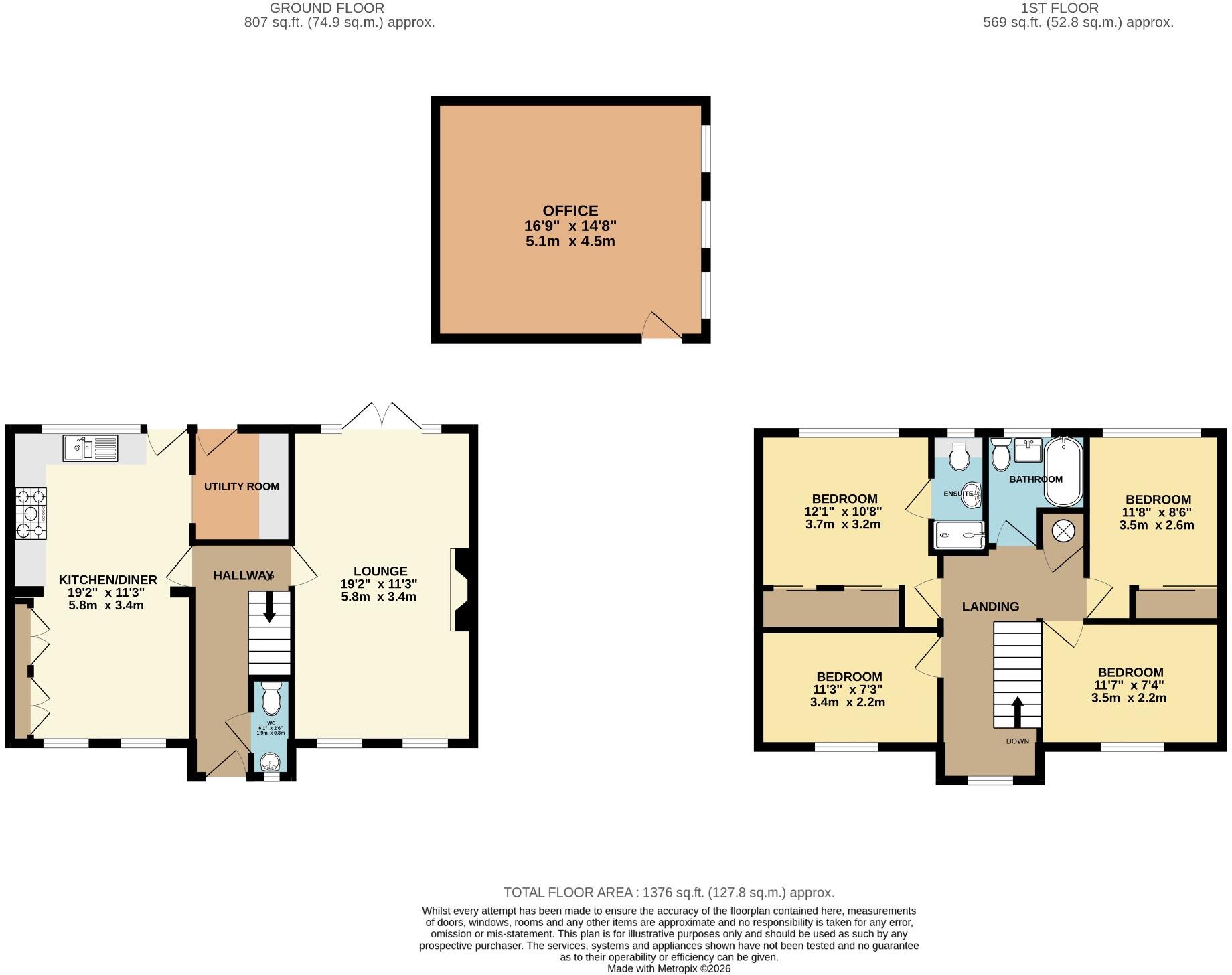 Chilcombe Drive, Priorslee, Telford, Shropshire, TF2 9TD floorplan