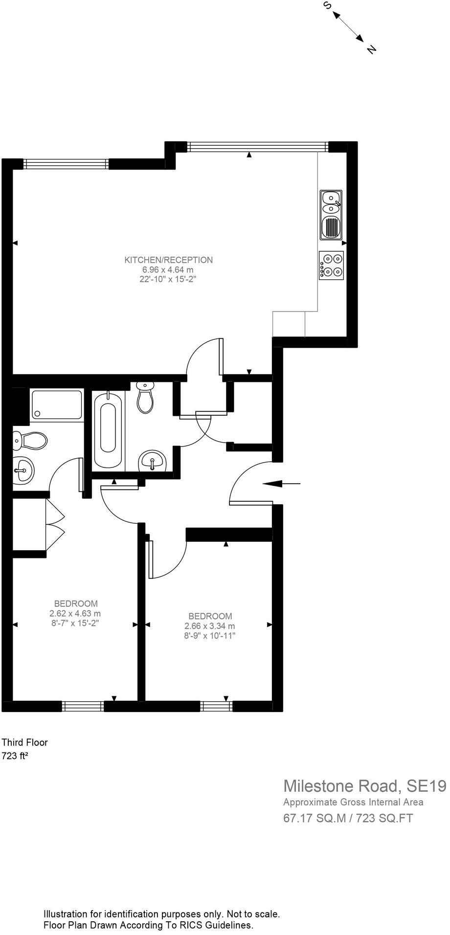 Stratos Heights, 38 Milestone Road, London, SE19 floorplan
