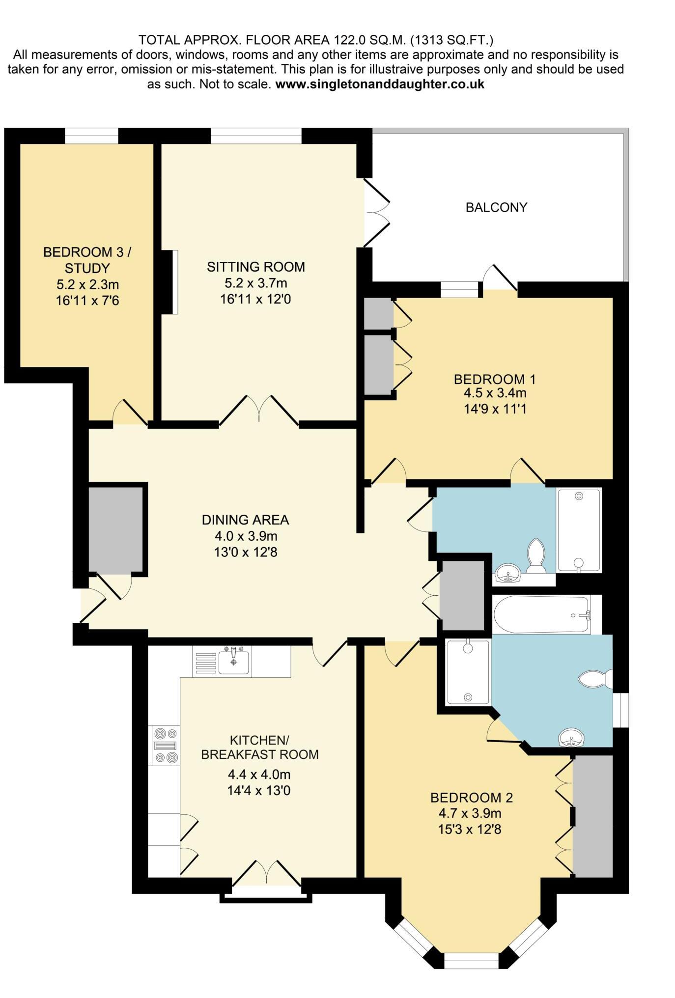 Breedons Hill, Pangbourne - walk to the shops & train station floorplan