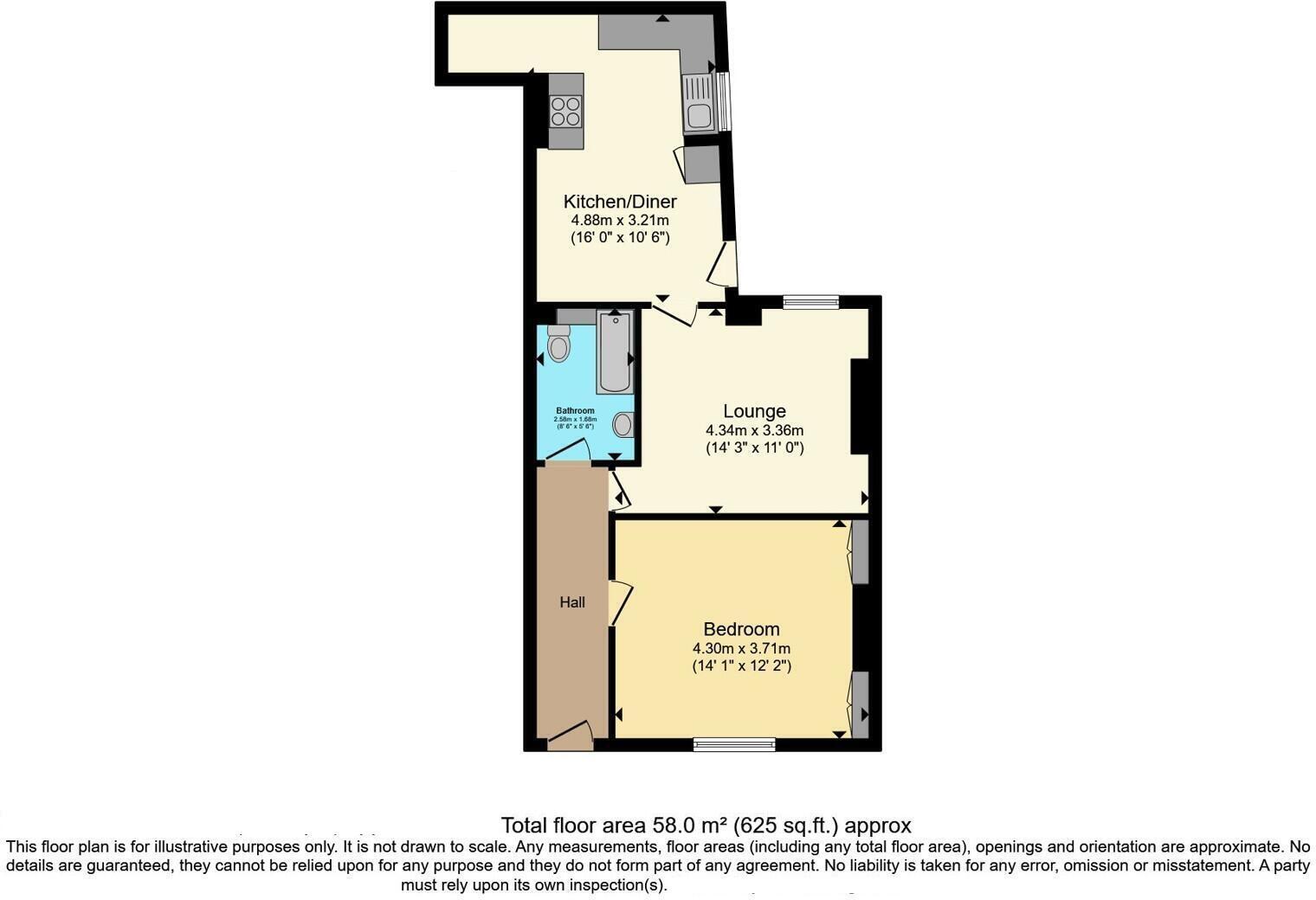 John Street, Truro floorplan