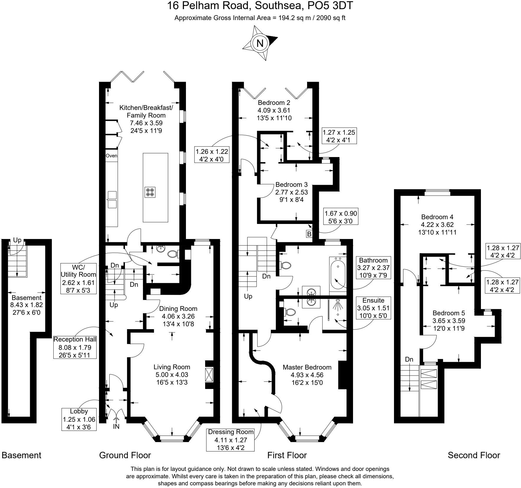 Pelham Road, Southsea floorplan