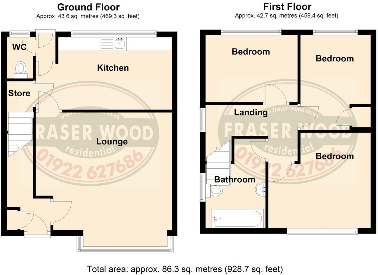 Stokes Street, Bloxwich, Walsall, WS3 floorplan