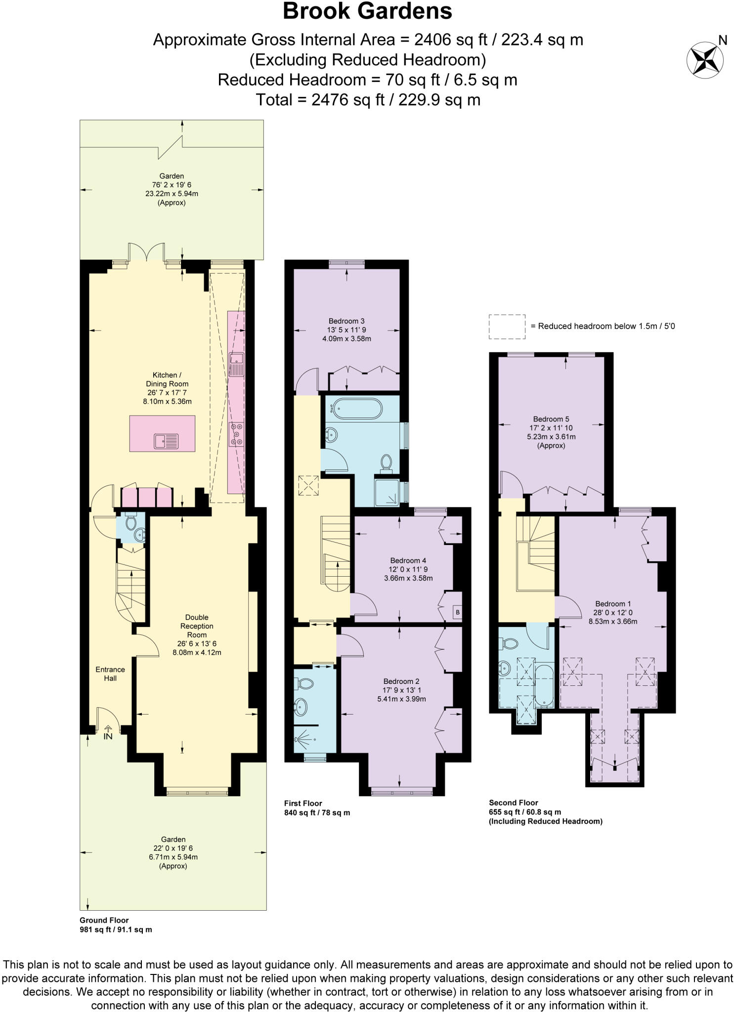 Brook Gardens, Barnes, London, SW13 floorplan