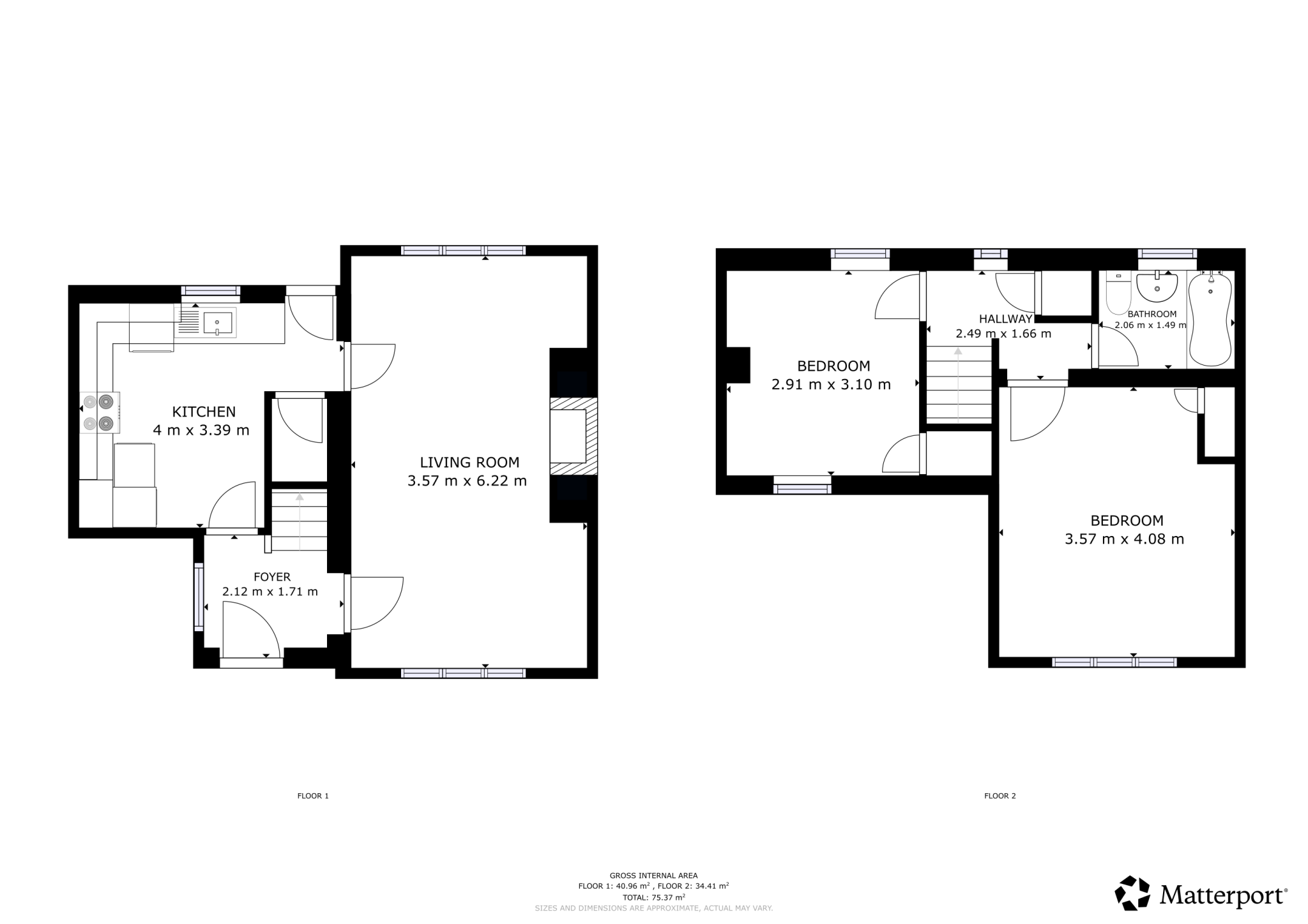Rossett Avenue, Blackpool, FY4 floorplan