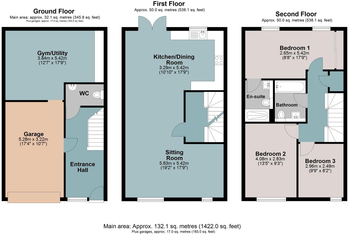 Applegate Way, Kingsbridge floorplan