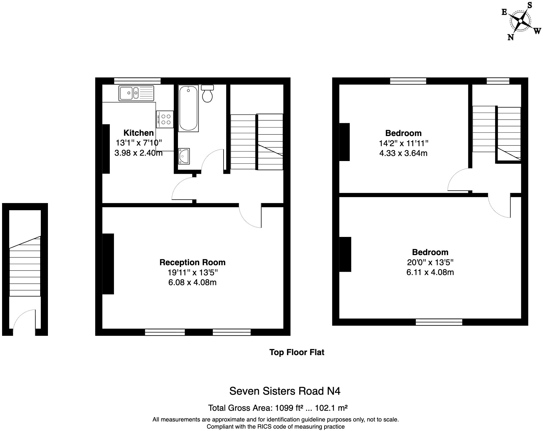 Seven Sisters Road, London floorplan