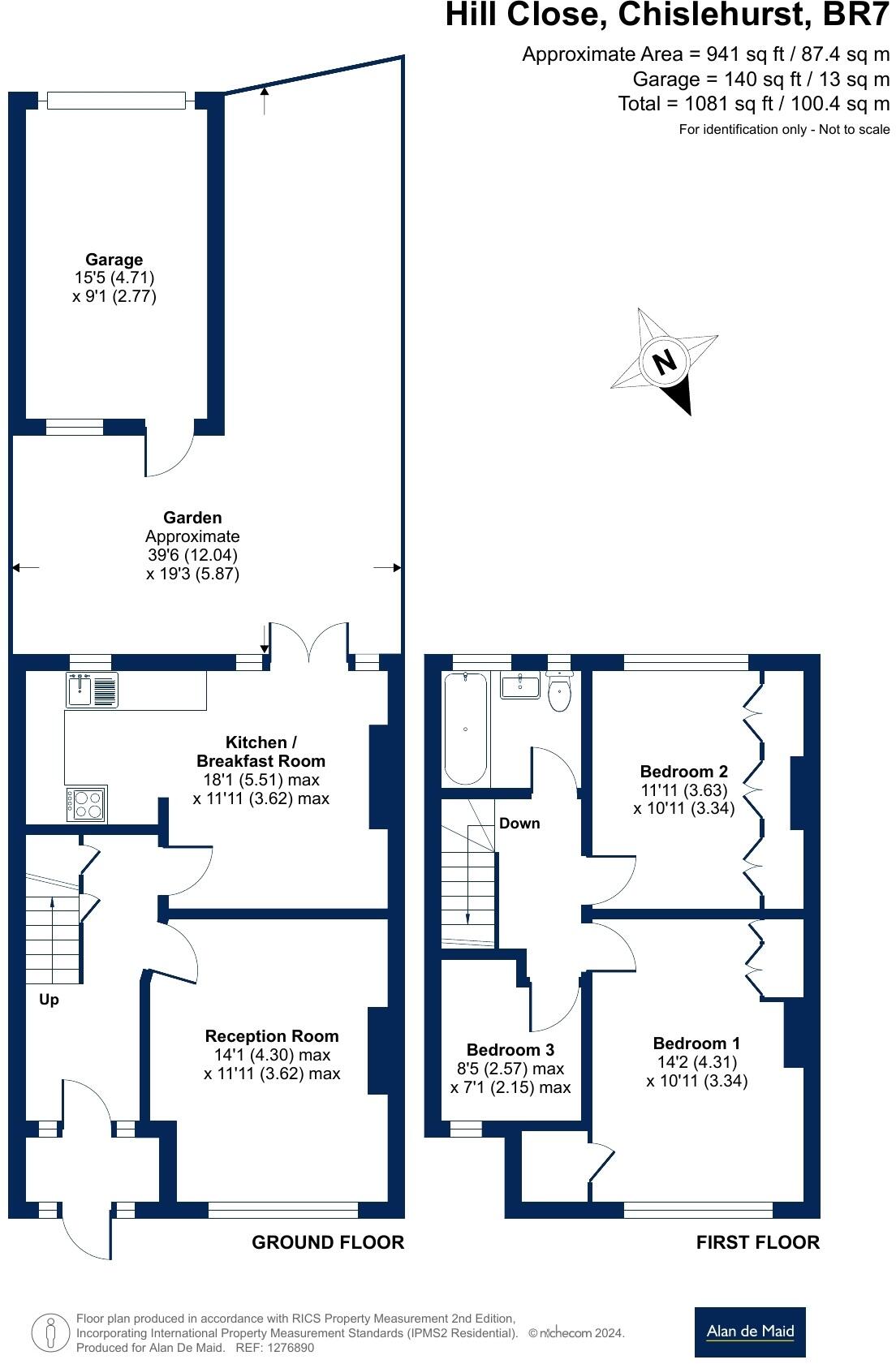 Hill Close, Chislehurst floorplan