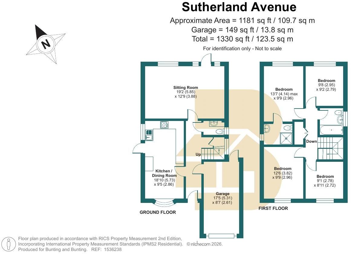 Sutherland Avenue, Biggin Hill, Westerham, Kent, TN16 floorplan