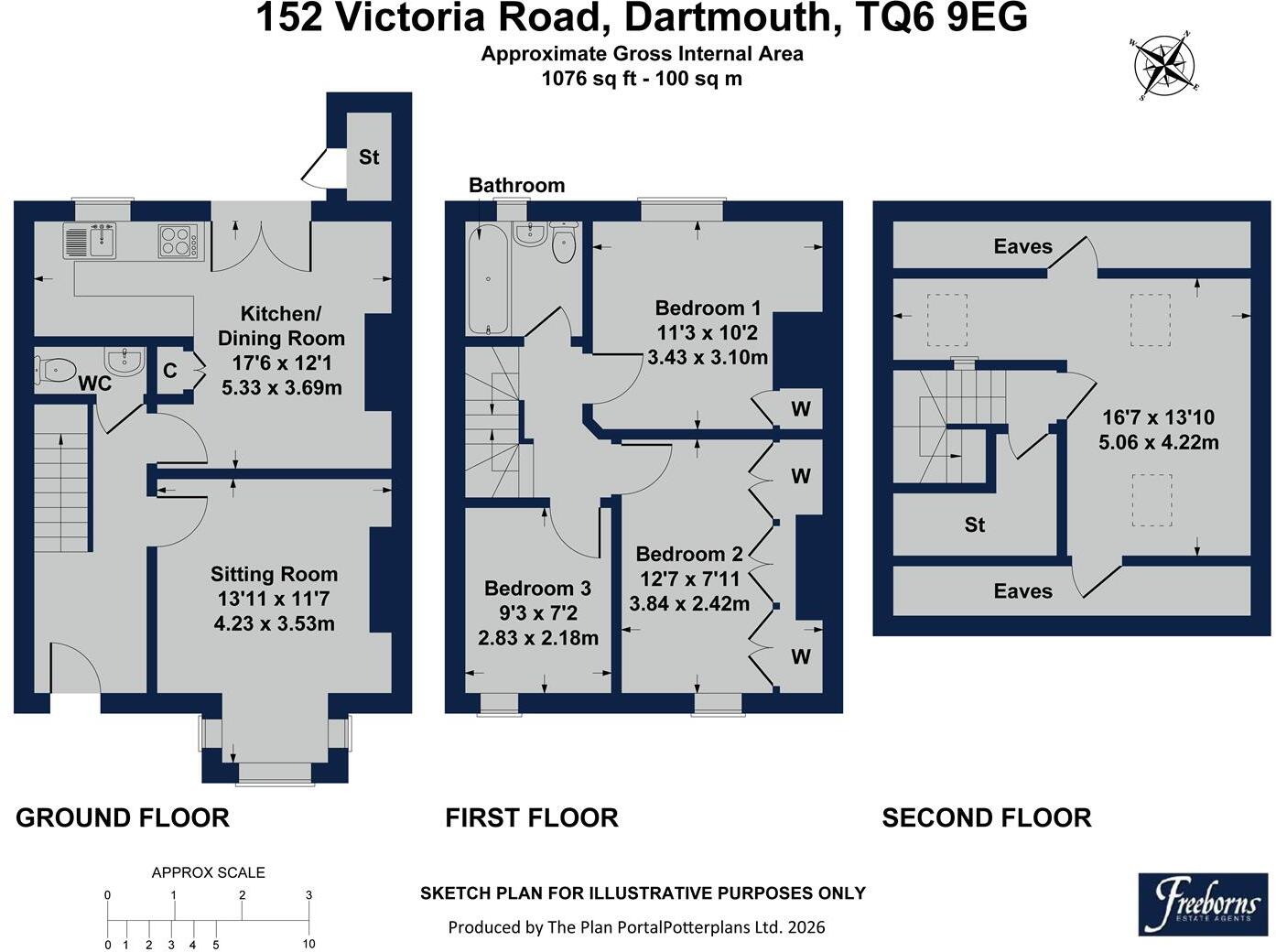 Victoria Road, Dartmouth floorplan