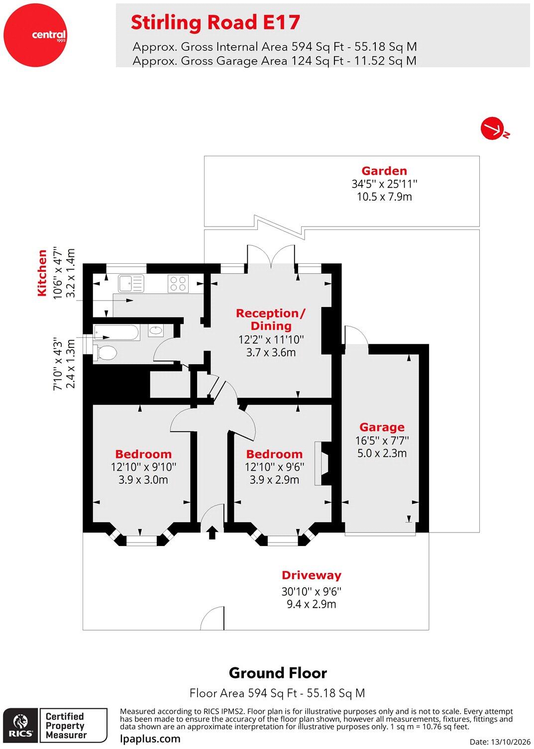 Stirling Road, Walthamstow, London, E17 floorplan