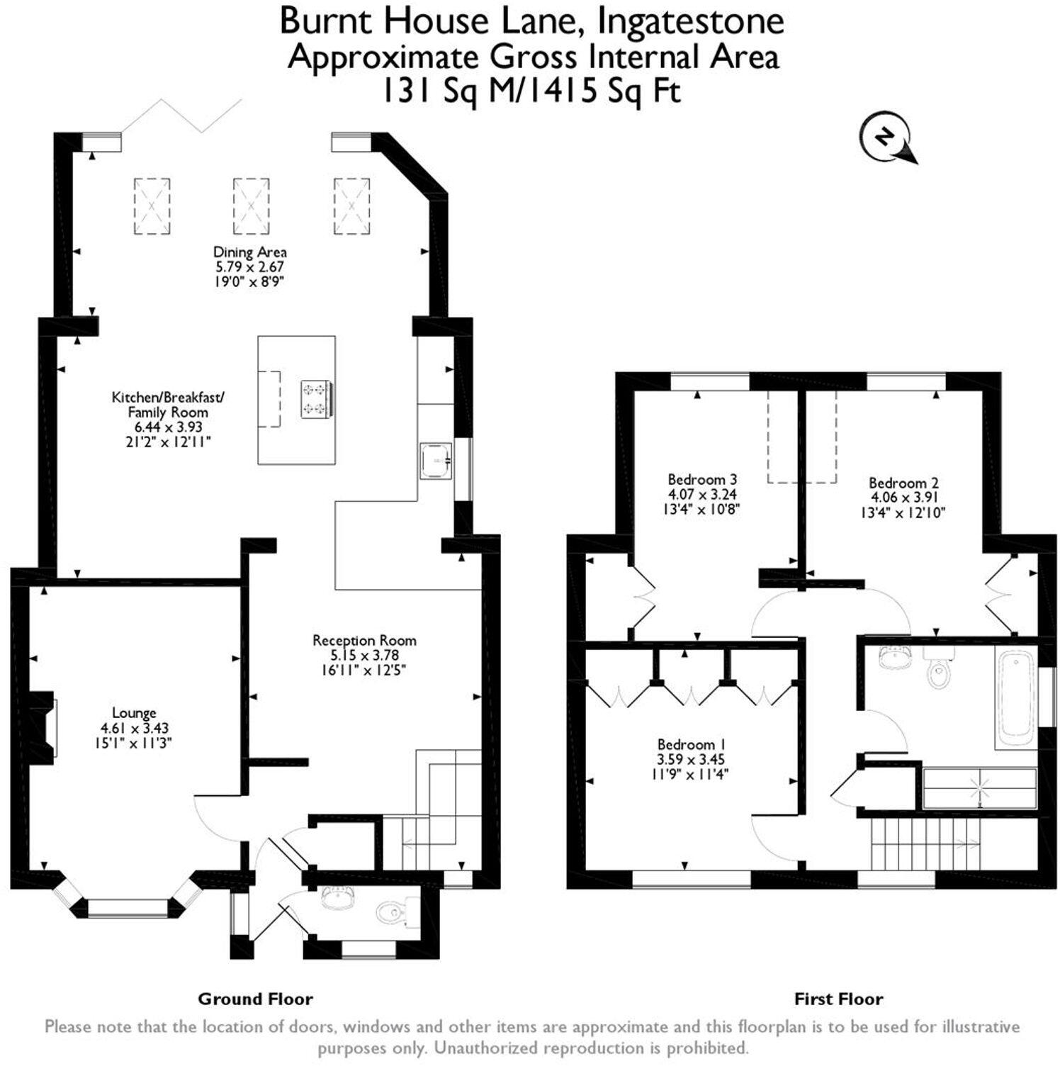Burnt House Lane, Ingatestone floorplan