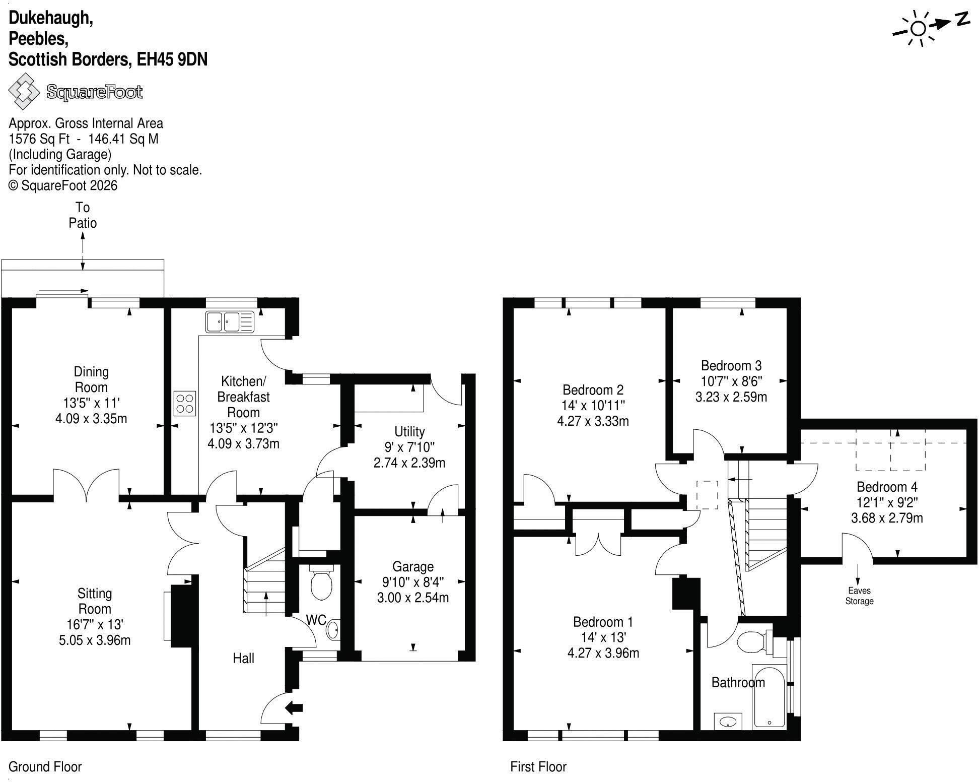 11 Dukehaugh, Peebles, EH45 9DN floorplan