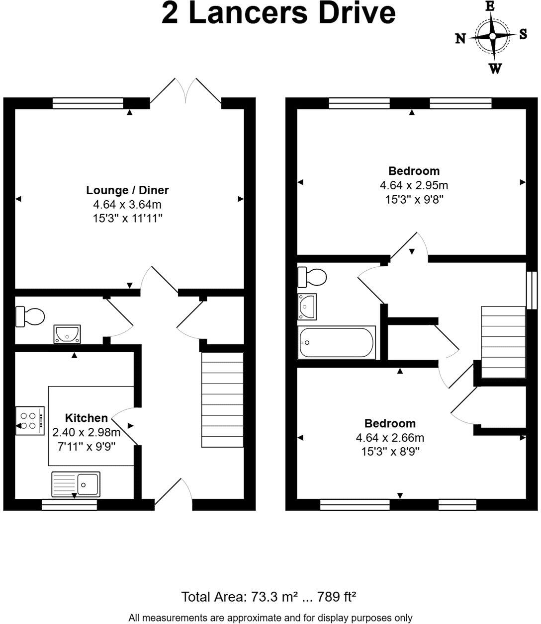 2, Lancers Drive, Thatcham, Berkshire, RG19 floorplan