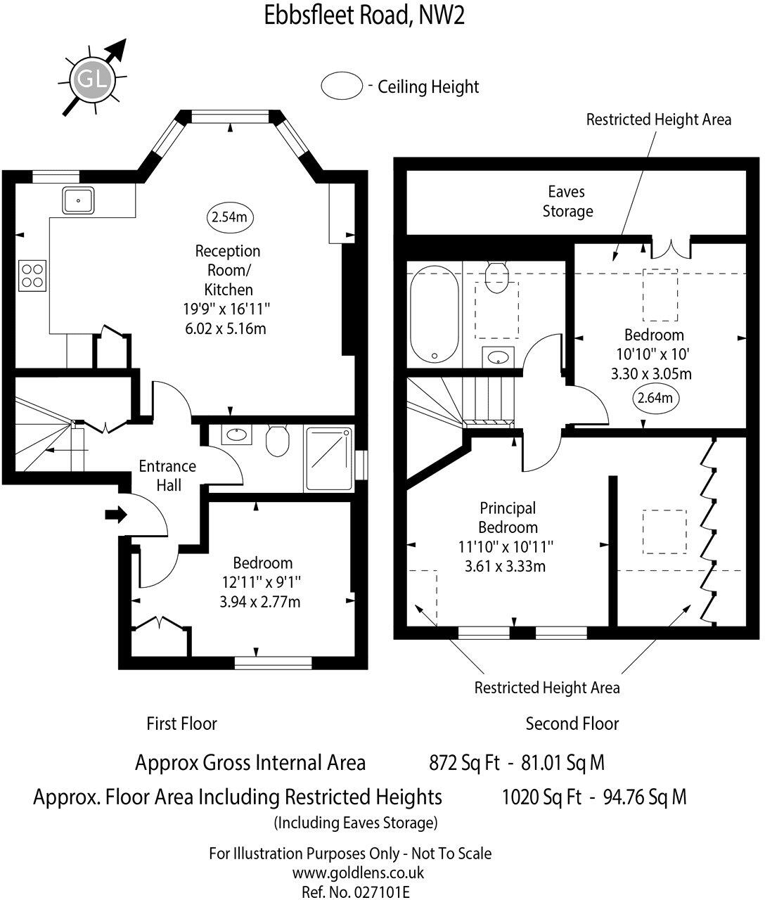 Ebbsfleet Road, West Hampstead, London, NW2 floorplan