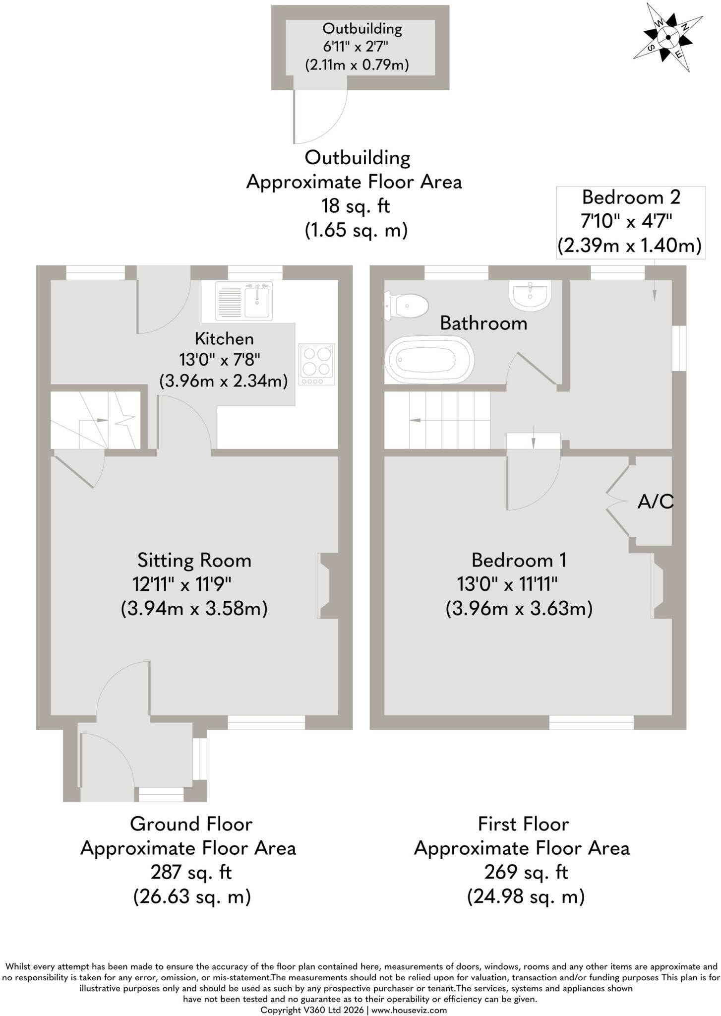 Characterful Home in Victoria Cottages in Heacham floorplan