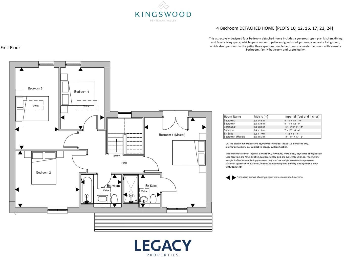 Kingswood, Pentewan Valley floorplan