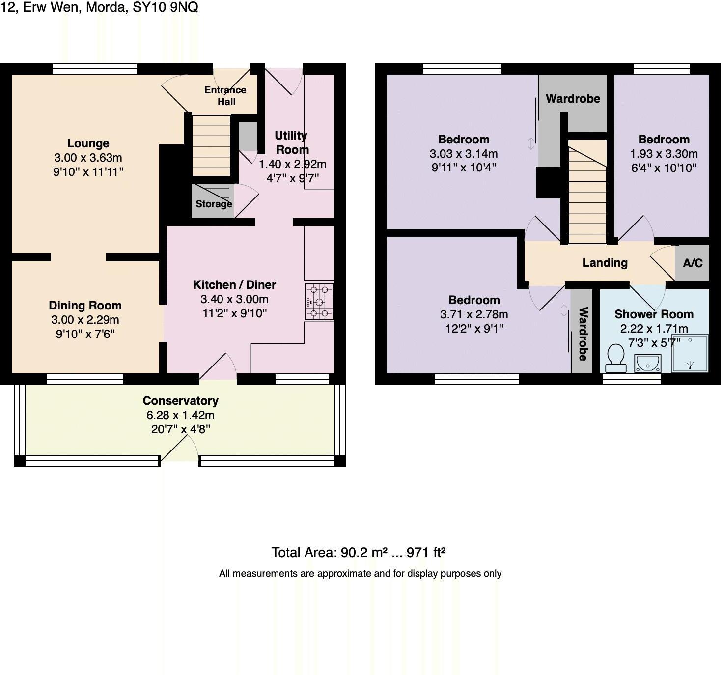 Erw Wen, Morda, Oswestry floorplan