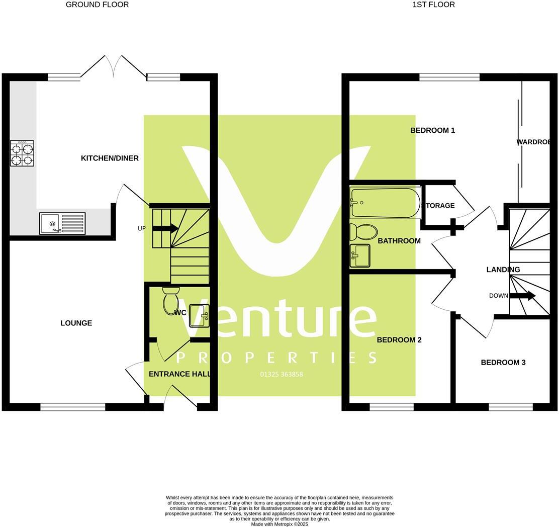 Burnhope Lane, Middleton St. George, Darlington floorplan