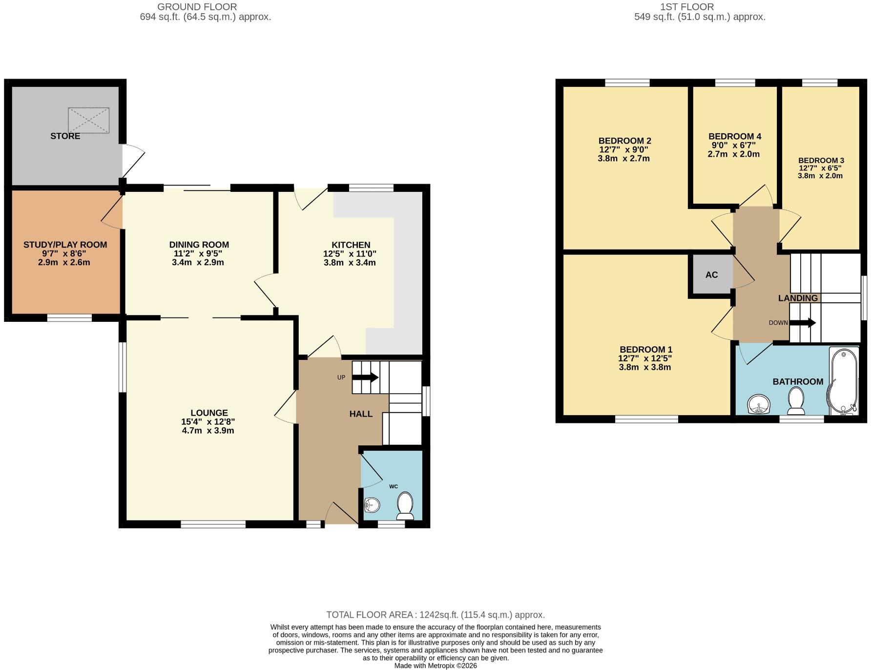 Elm Grove Lane, Norwich, Norfolk, NR3 floorplan