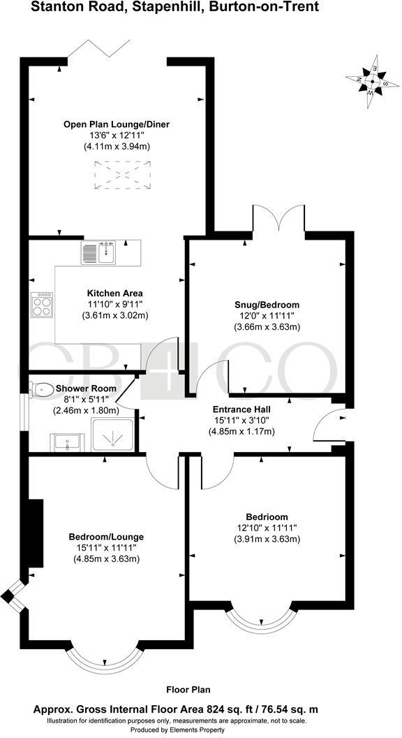 Stanton Road, Stapenhill, Burton-On-Trent floorplan