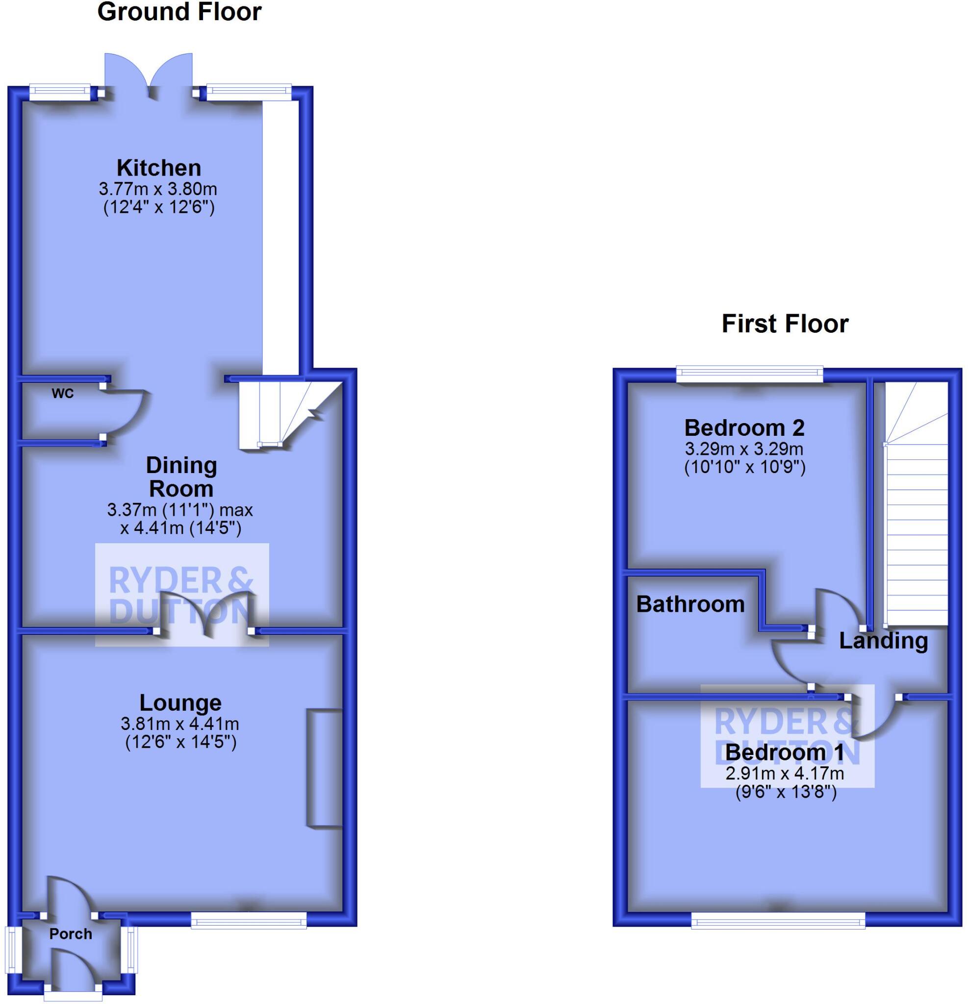 Heywood Old Road, Bowlee, Middleton, Manchester, M24 floorplan