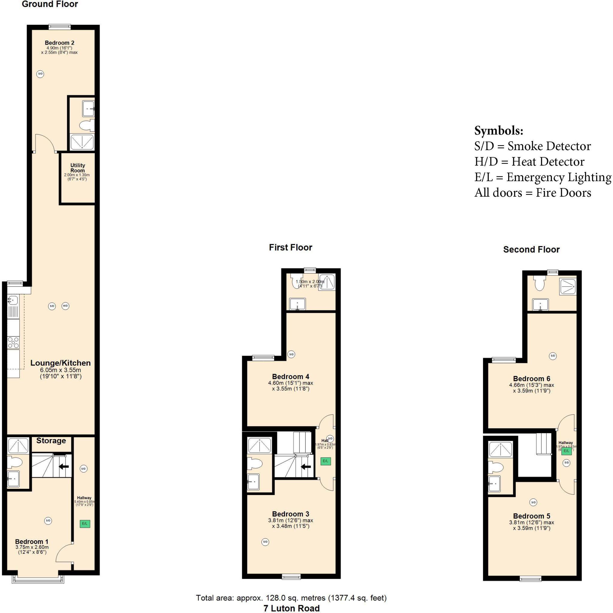 7, Luton Road, Birmingham floorplan