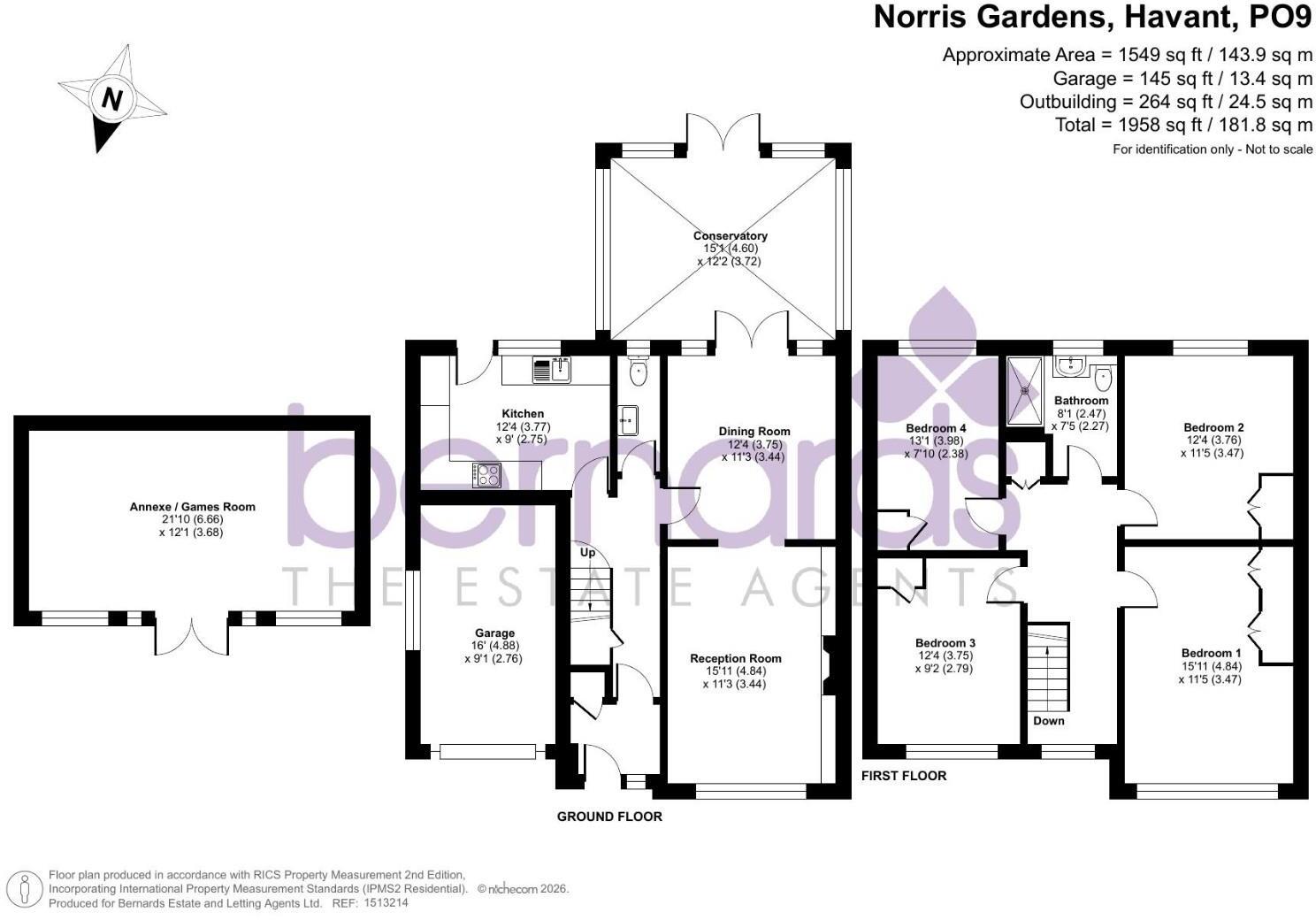 Norris Gardens, Havant floorplan
