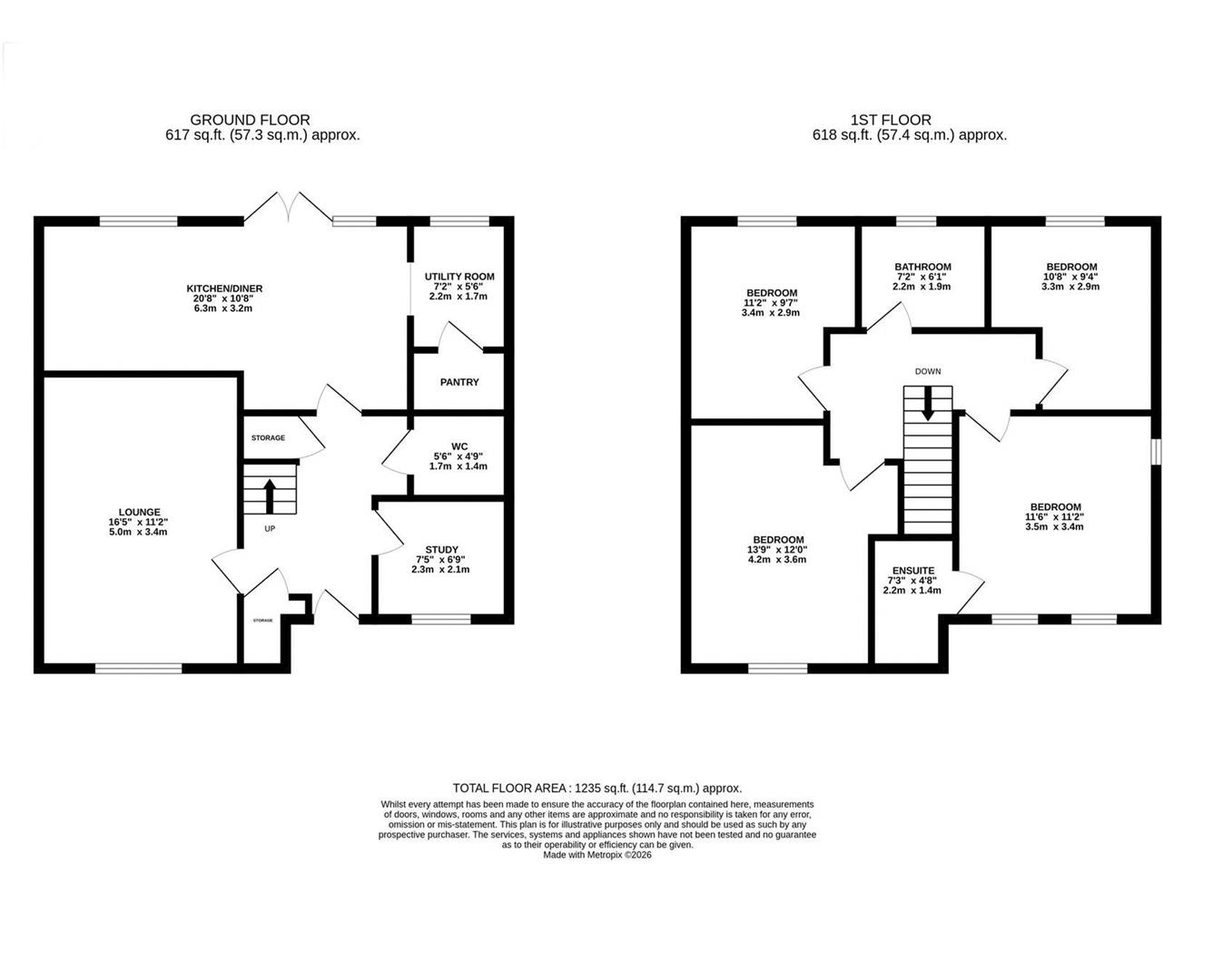 Brockhall Crescent, Barton Seagrave, Kettering floorplan