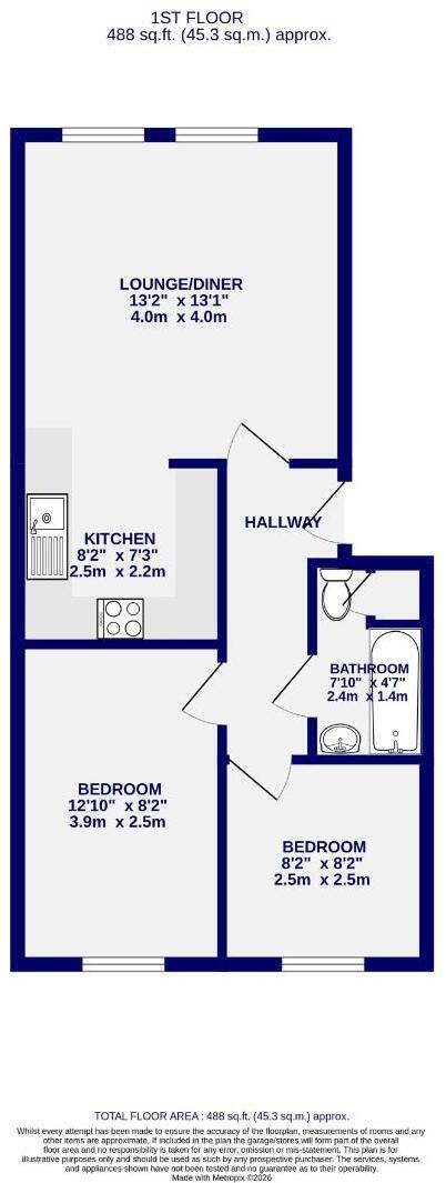 Barbican Mews, City Centre, York, YO10 floorplan