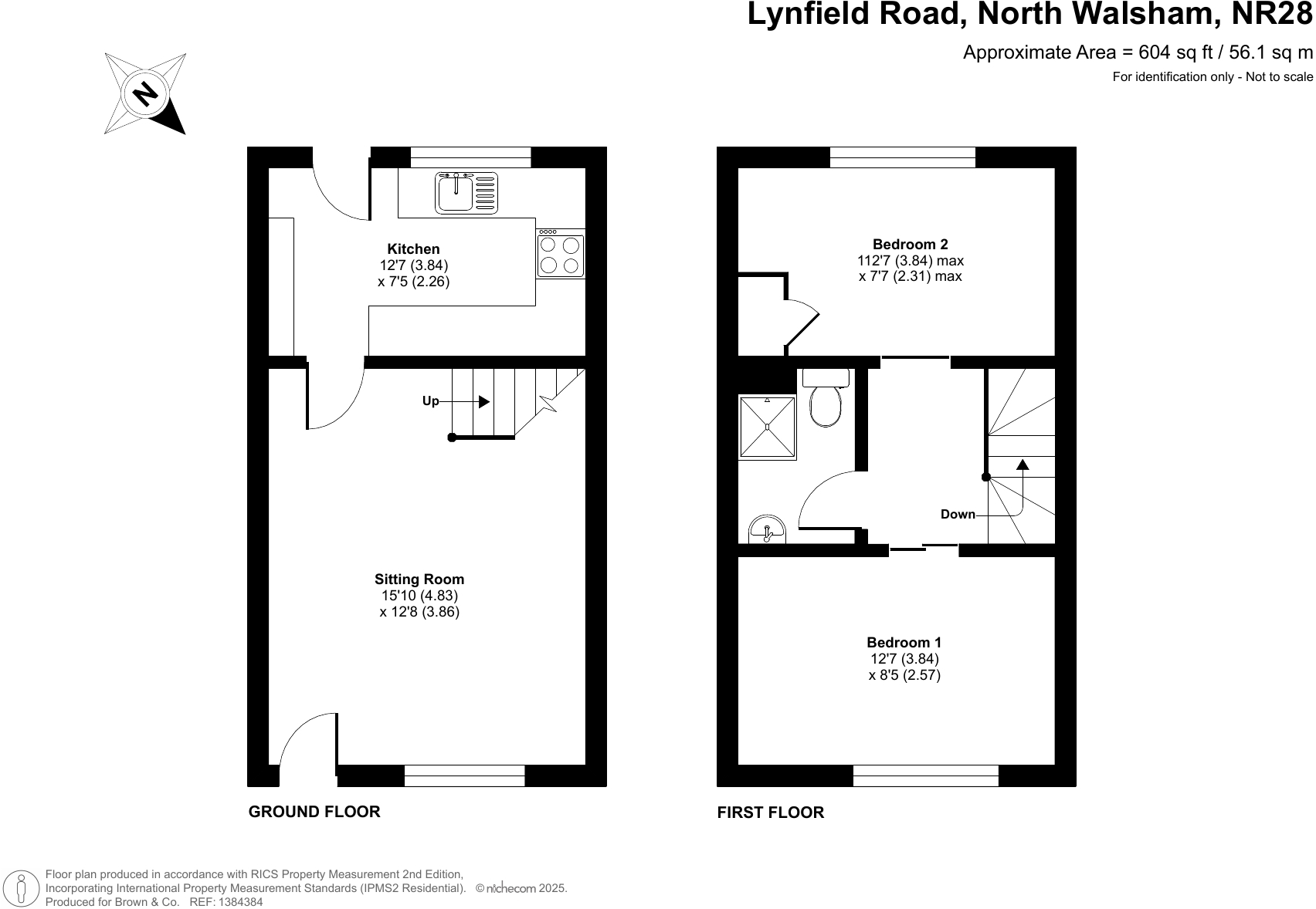 71, Lynfield Road, North Walsham, NR28 floorplan