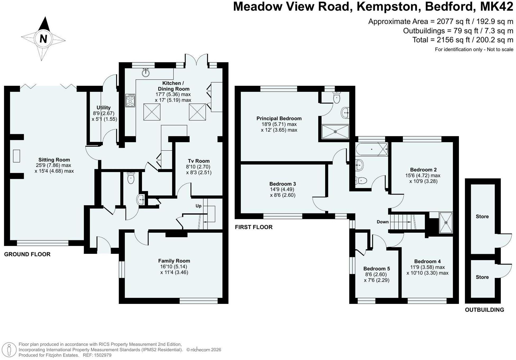 15, Meadow View Road, Kempston, MK42 floorplan