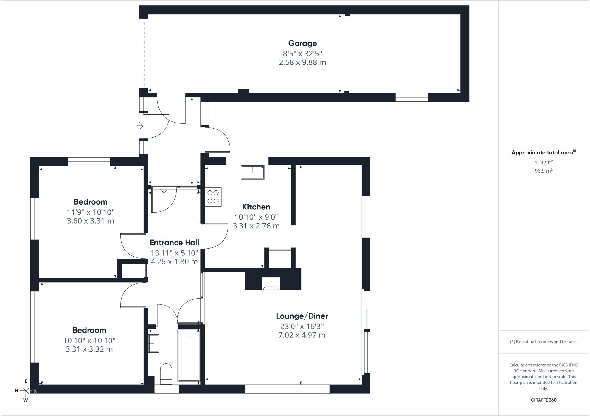 12, Bodowen Road, Burton, Christchurch, Dorset, BH23 floorplan