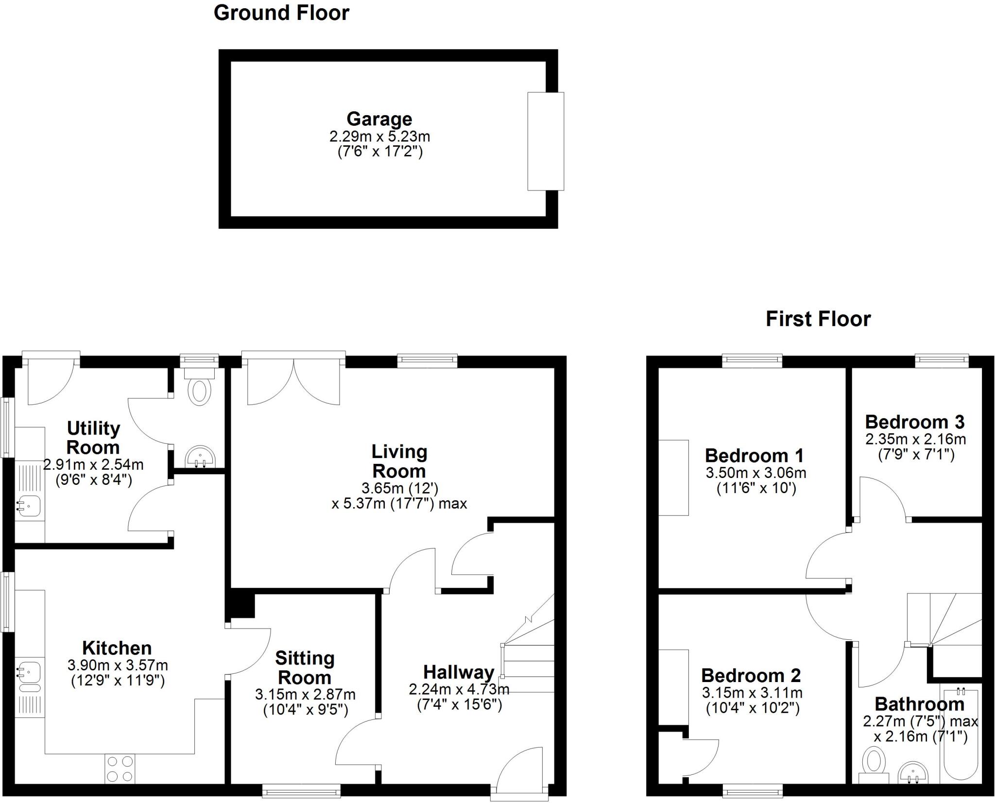 High Street, Northop floorplan