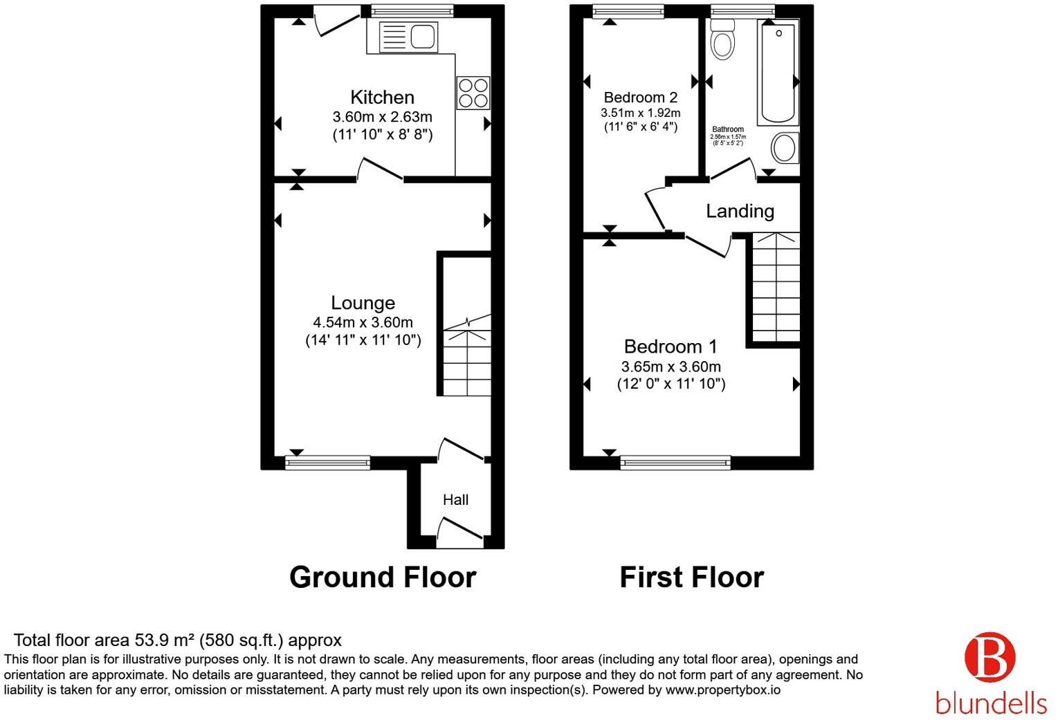 Albert Avenue, New Whittington, Chesterfield, Derbyshire, S43 floorplan