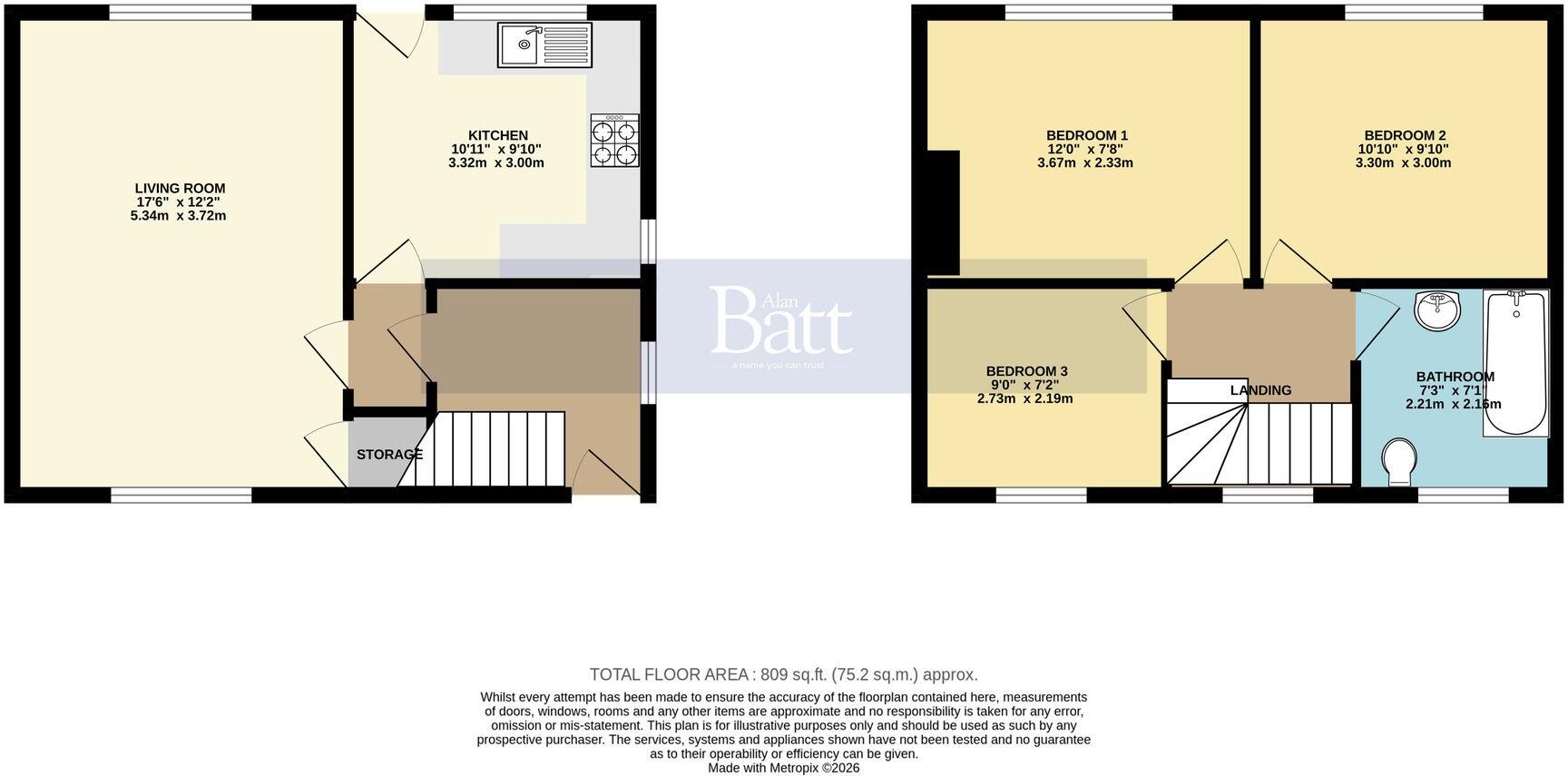 Beech Hill Lane, Wigan, WN6 floorplan