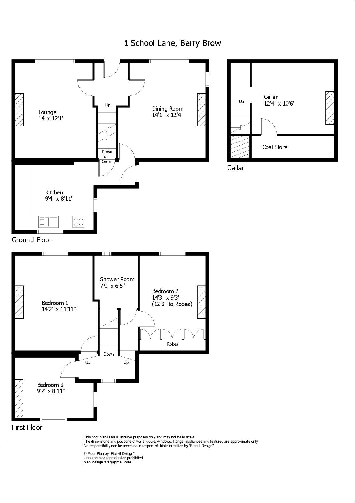 School Lane, Berry Brow, Huddersfield, HD4 floorplan