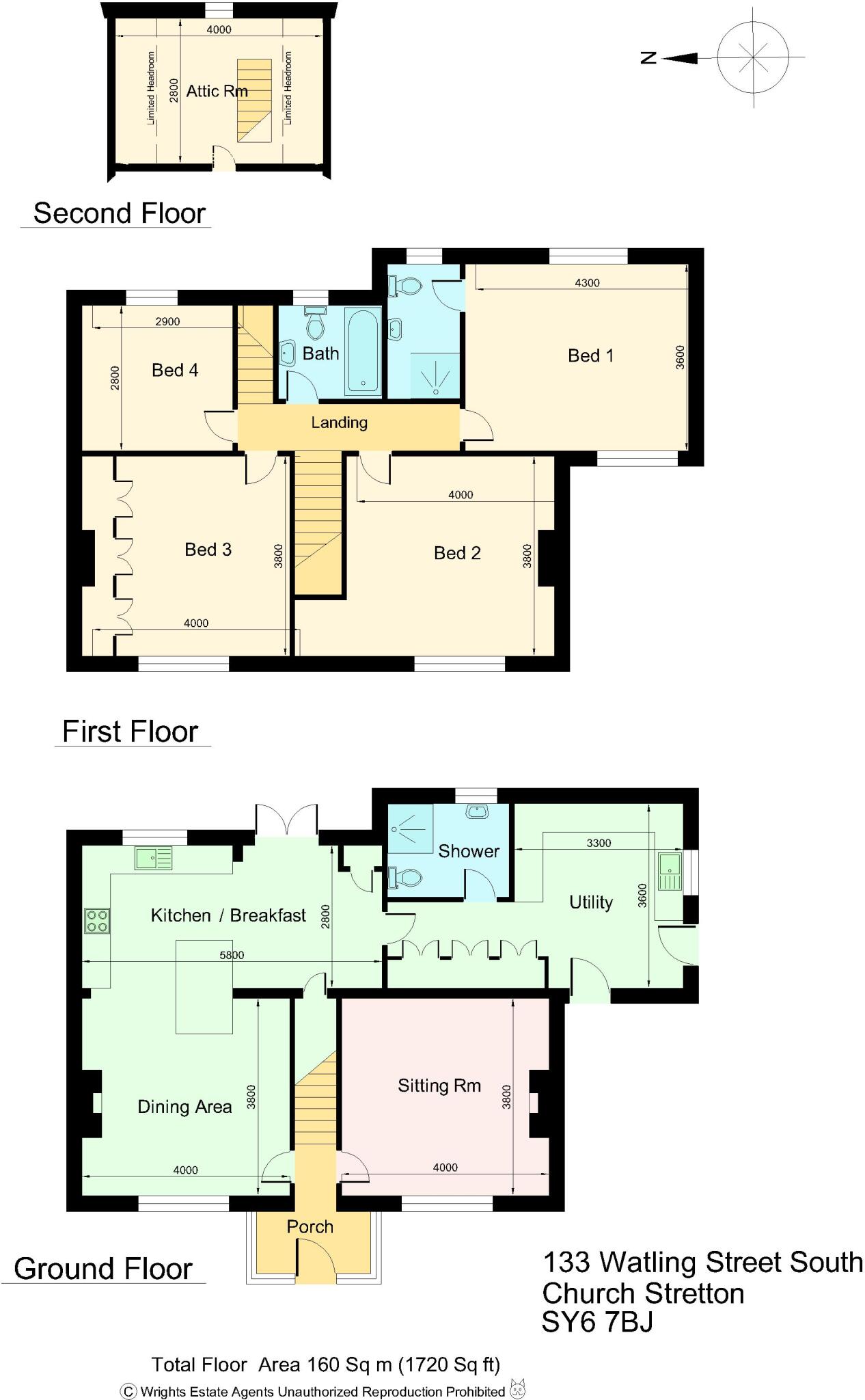 Fairhaven, Watling Street South, Church Stretton, Shropshire floorplan