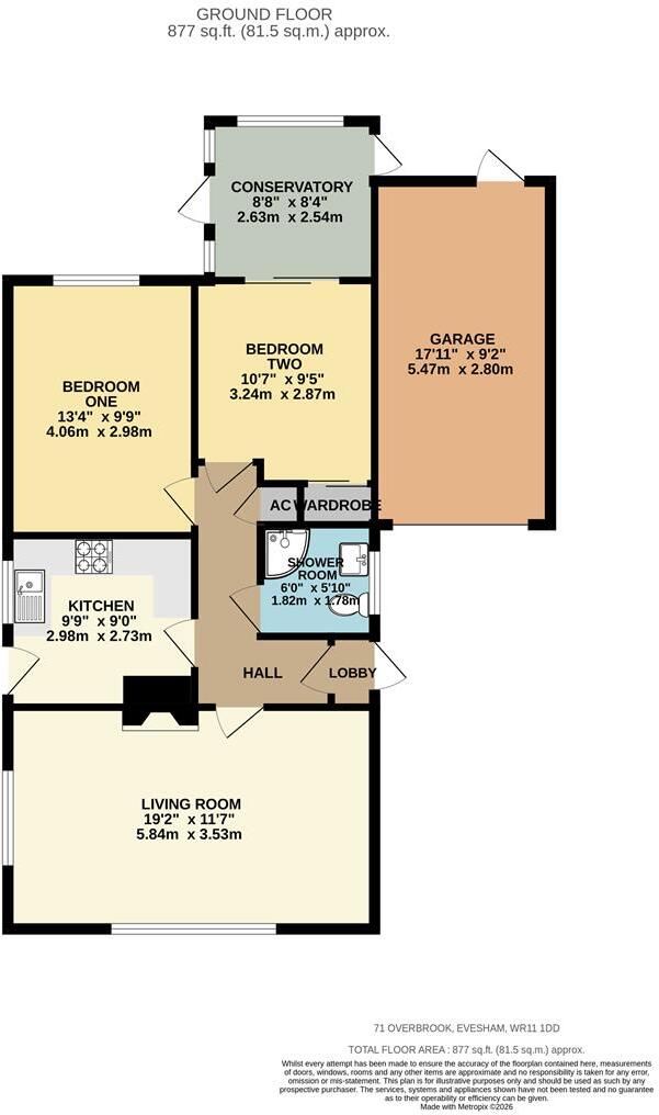 Overbrook, Evesham floorplan
