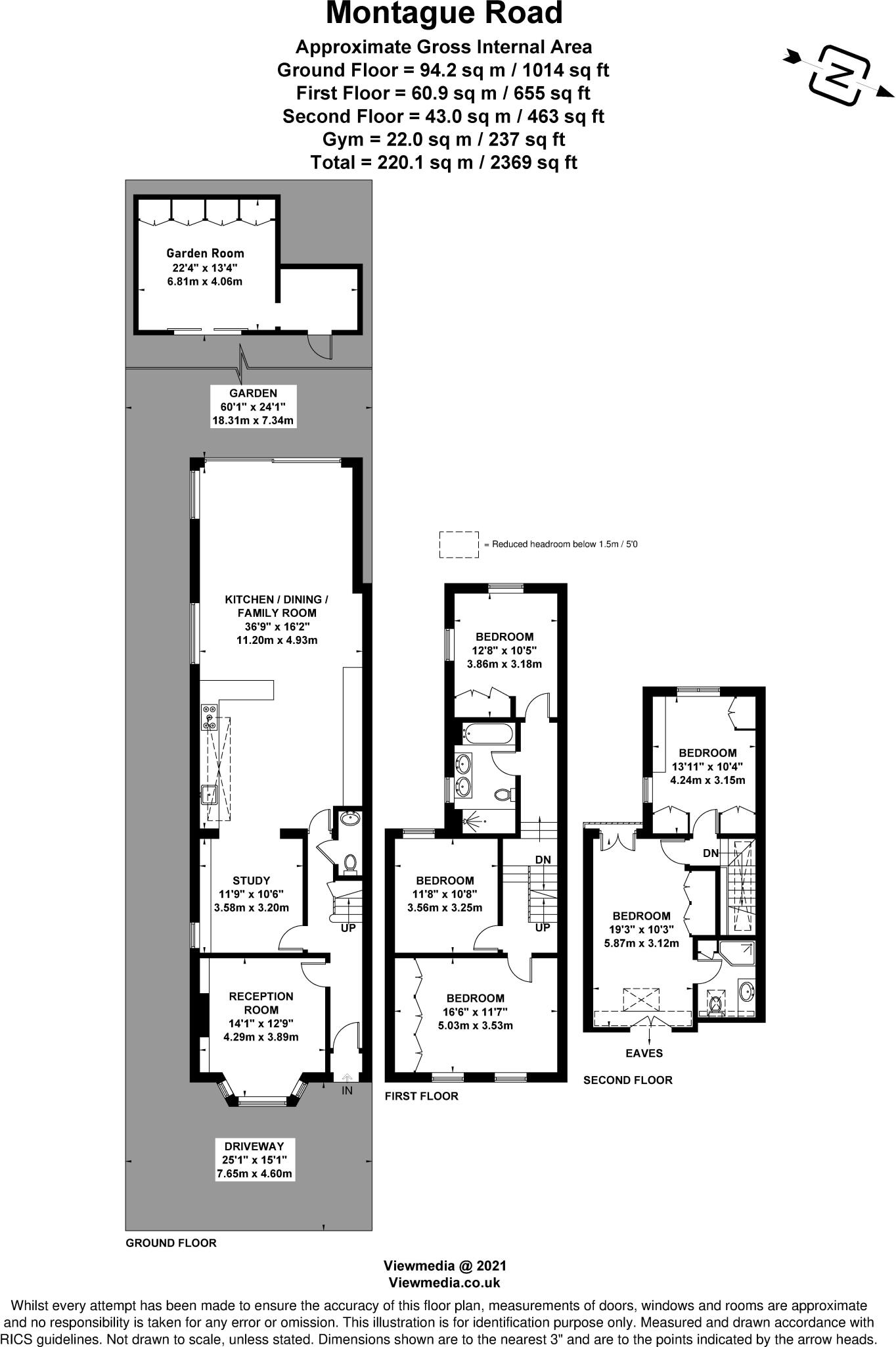Montague Road, Wimbledon, London, SW19 floorplan