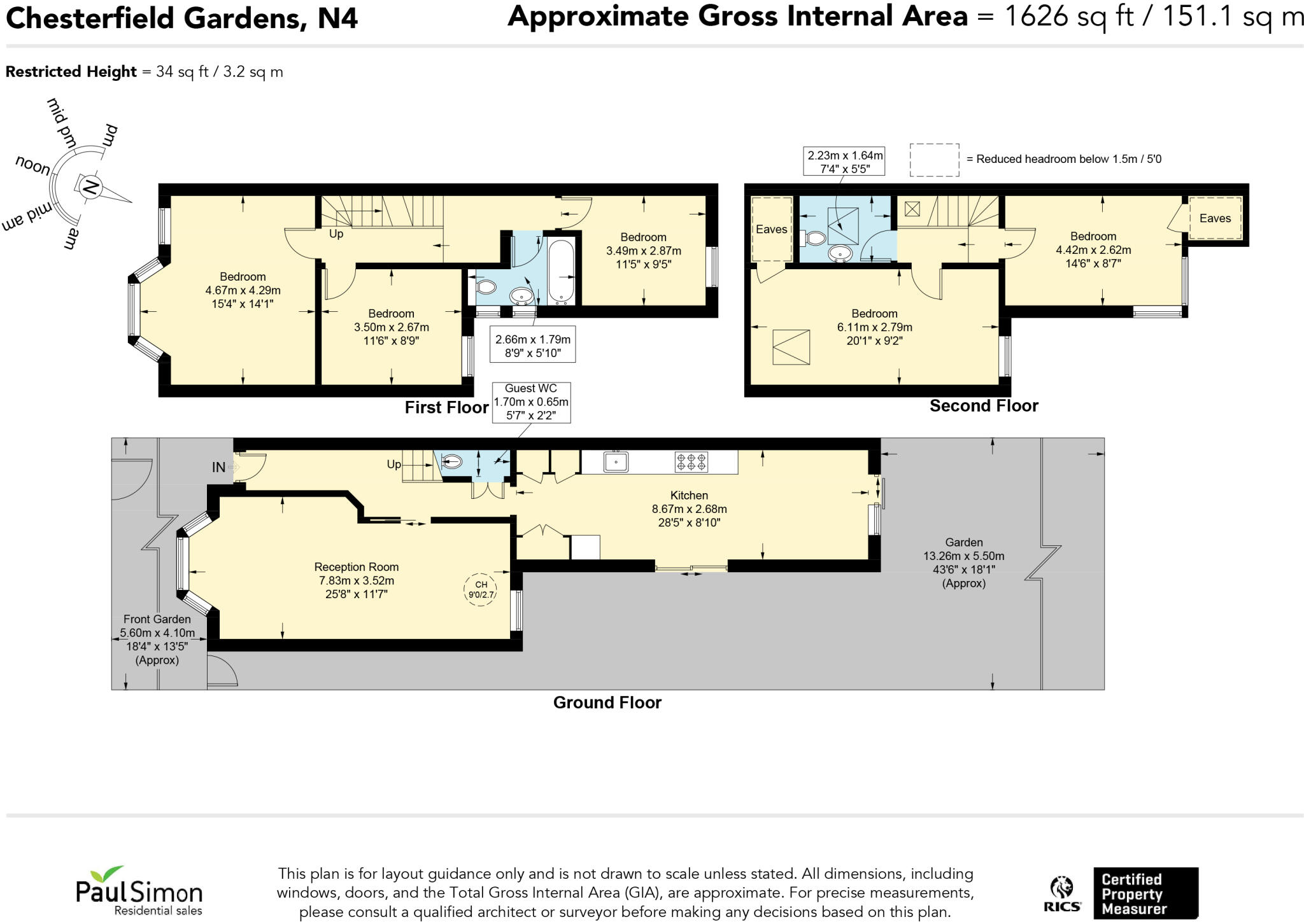 Chesterfield Gardens, Harringay, London, N4 floorplan