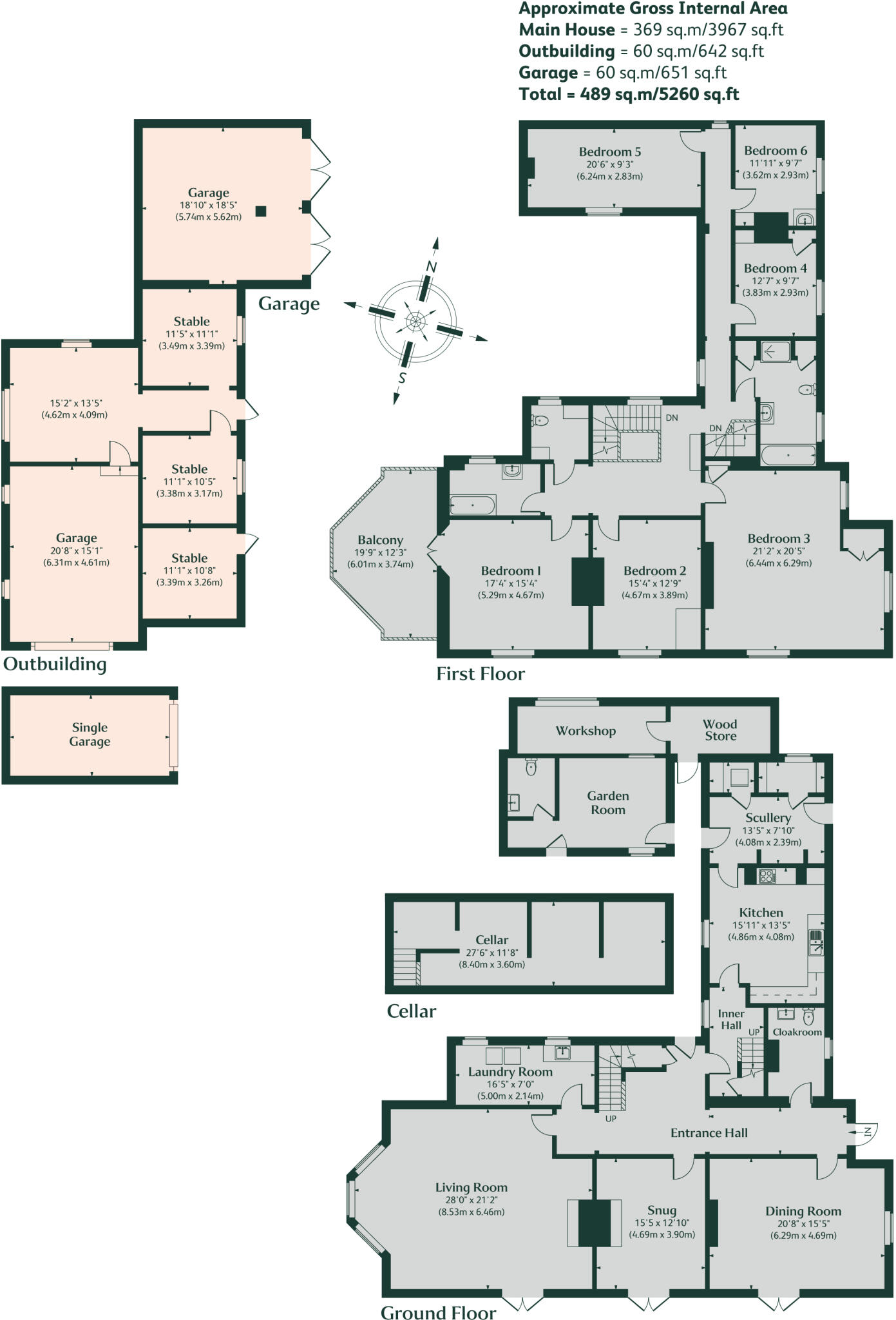 The Old Rectory, Alwalton floorplan