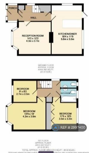Kenton Lane, Harrow, HA3 floorplan