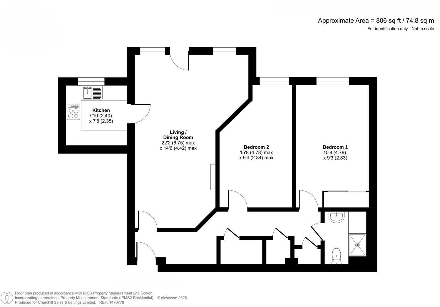 Churchill Lodge, Poole, Dorset floorplan