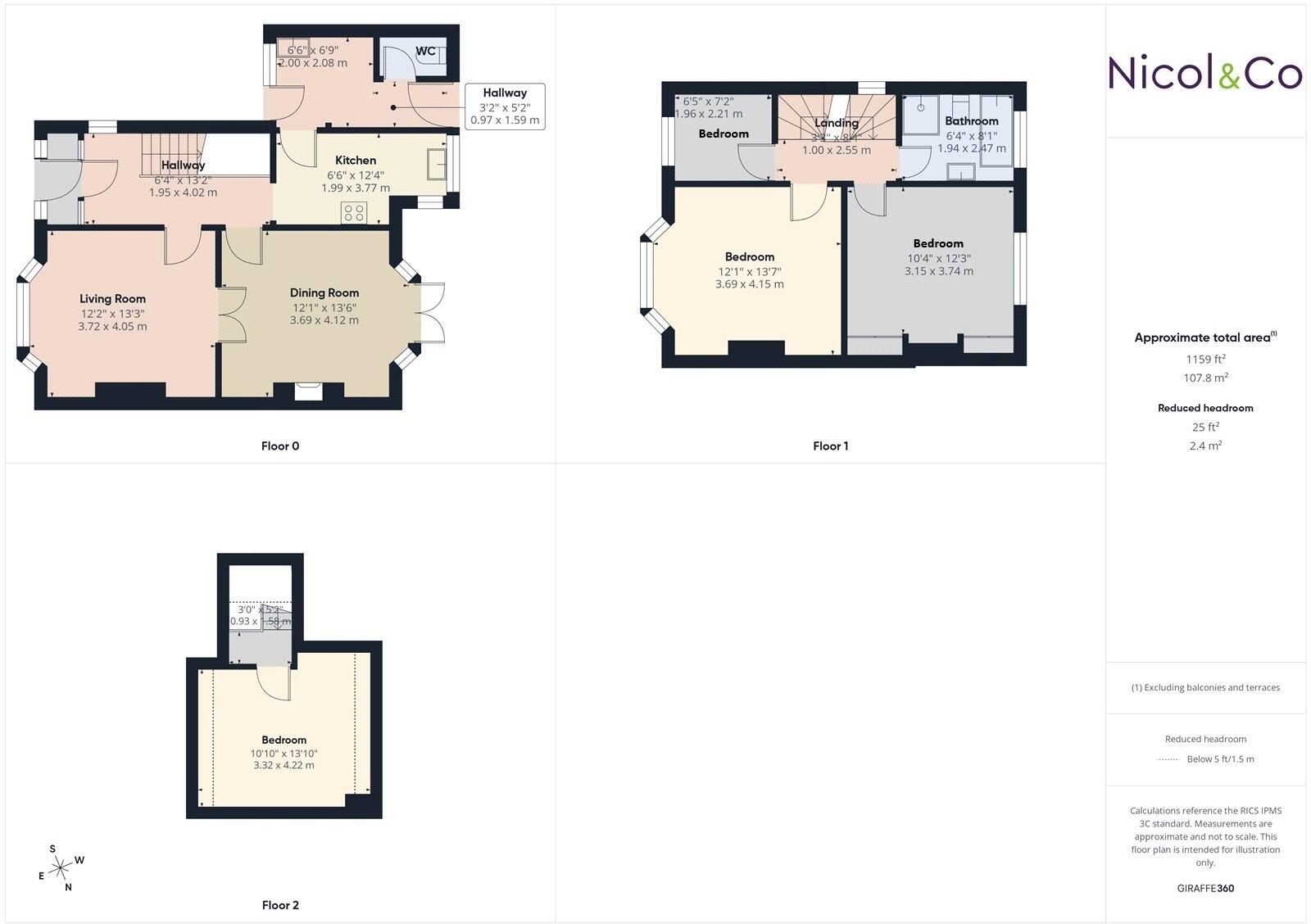 Ombersley Road, Worcester, Worcestershire, WR3 floorplan