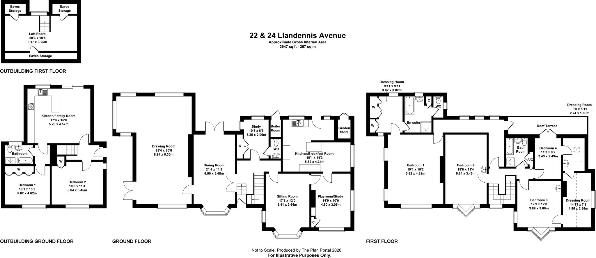 Llandennis Avenue, Cyncoed, Cardiff, CF23 floorplan